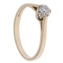 9ct Yellow Gold 0.25ct Brilliant Cut Diamond Solitaire Ring