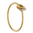 22ct Yellow Gold Cubic Zirconia Pear Ring