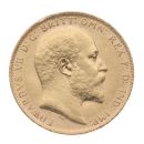 1910 Edward VII Large Head UK Full Sovereign Coin