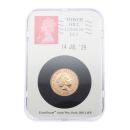 2019 Elizabeth II Fifth Portrait UK Full Sovereign Coin Boxed with Proof
