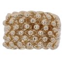 9ct Yellow Gold Six Row Keeper Ring