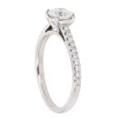 Platinum 1.32ct Brilliant Cut Lab Grown Diamond Solitaire Ring
