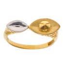22ct Yellow and White Gold Fancy Ring