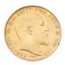 1910 Edward VII Large Head UK Full Sovereign Coin