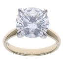 9ct Yellow Gold 5.00ct Brilliant Cut Lab Grown Diamond Solitaire Ring
