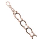 9ct Rose Gold Horseshoe Bracelet 7.5"