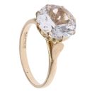 9ct Yellow Gold Cubic Zirconia Single Stone Ring