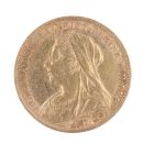 1894 Victoria Old Head UK Half Sovereign Coin