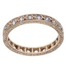 9ct Yellow Gold Cubic Zirconia Full Eternity Ring