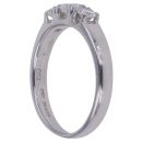 18ct White Gold 0.55ct Brilliant Cut Diamond Trilogy Ring