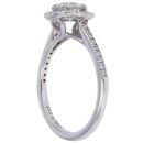 9ct White Gold 0.70ct Brilliant Cut Lab Grown Diamond Cluster Ring