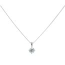 Platinum 0.80ct Brilliant Cut Diamond Pendant And Chain 16"