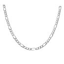 Silver Figaro Chain 24" By Icesia