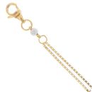 22ct Yellow and White Gold Duo Beaded Bracelet 5.5"