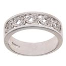 9ct White Gold 0.10ct Brilliant Cut Diamond Heart Ring