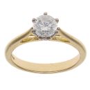 18ct Yellow Gold 0.80ct Brilliant Cut Diamond Solitaire Ring