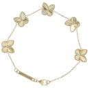 18ct Yellow Gold Butterflies Bracelet 8"