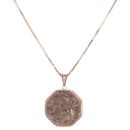 9ct Rose Gold Locket Pendant and Chain 28"