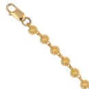 22ct Yellow Bead Bracelet 7"