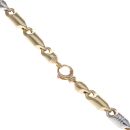 14ct Yellow And White Gold Fancy Chain 26"