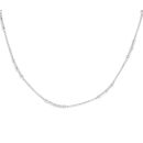 18ct White Gold Fancy Chain 18"