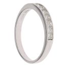 18ct White Gold 0.50ct Princess Cut Diamond Half Eternity Ring