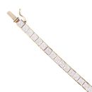 9ct Yellow Gold Cubic Zirconia Tennis Bracelet 7.5"