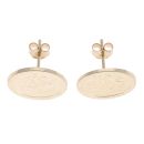 9ct Yellow Gold St George Stud Earrings