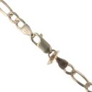9ct Yellow Gold Diamond Cut Figaro Chain 20"