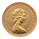 1982 Elizabeth II Decimal Portrait UK Half Sovereign Coin