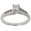 18ct White Gold 0.50ct Brilliant Cut Diamond Solitaire Ring