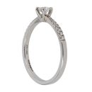 9ct White Gold 0.50ct Brilliant Cut Lab Grown Diamond Solitaire Ring