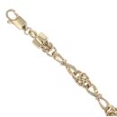 9ct Yellow Gold Fancy Bracelet 8"