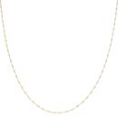 Gold Plated Silver Singapore Chain 18"