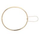 9ct Yellow Gold Diamond Cut Hinged Bangle
