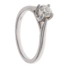 18ct White Gold 0.40ct Brilliant Cut Diamond Solitaire Ring