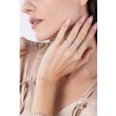 9ct White Gold 1.20ct Oval Diamond Solitaire Ring with Diamond Shoulders Lab Grown