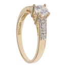 14ct Yellow Gold Cubic Zirconia Single Stone Ring
