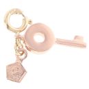 9ct Yellow and Rose Gold 0.01ct Diamond Cariad Key Clogau Charm