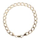 9ct Yellow Gold Curb Bracelet 8"