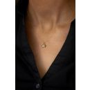 9ct Yellow Gold Double Heart Pendant And 16" Chain