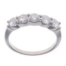 18ct White Gold 1.00ct Brilliant Cut Diamond Eternity Ring