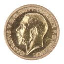 1913 George V Large Head UK Half Sovereign Coin