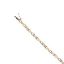 9ct Yellow Gold 0.75ct Brilliant Cut Diamond Bracelet 6.5"