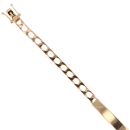 9ct Yellow Gold ID Curb Bracelet 7.5"