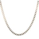 9ct Yellow Gold Plain Curb Chain 20"