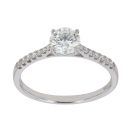 9ct White Gold 1.00ct Brilliant Cut Lab Grown Diamond Solitaire Ring