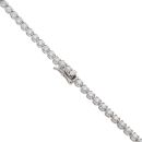 18ct White Gold 9.98ct Brilliant Cut Diamond Tennis Chain 16"