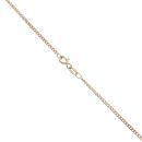 9ct Yellow Gold Locket Pendant And Curb Chain 20"