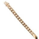 9ct Yellow Gold ID Curb Bracelet 8"